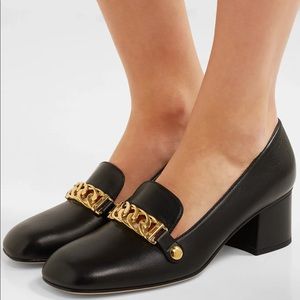 GUCCI Sylvie chain-embellished leather pumps New size 36 Made in Italy